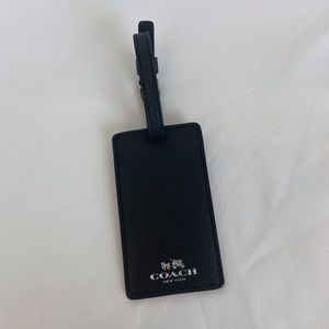 Coach Saffiano Leather Luggage Name Tag